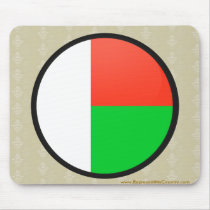 Madagascar quality Flag Circle Mouse Pads