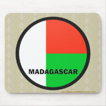 Madagascar Roundel quality Flag Mousepads