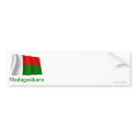 Madagascar Waving Flag with Name in Malagasy bumper stickers by Vexillophile Madagascar Waving Flag with Name in Malagasy bumper stickers