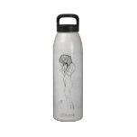 Madalane by Gustav Klimt Water Bottle