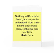 Madam Curie quote Card