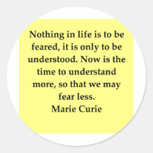 Madam Curie quote Stickers