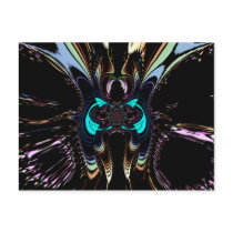 Madame Butterfly ~ Abstract Art Print Postcard