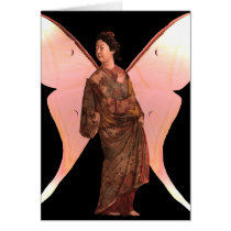 Madame Butterfly Blank Card by PandorasEscape Madame Butterfly Blank Card