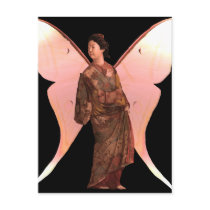 Madame Butterfly Postcard by PandorasEscape Madame Butterfly Postcard