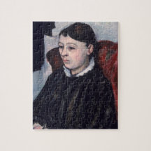 Madame Cezanne, c.1883-85 (oil on canvas) Jigsaw Puzzles