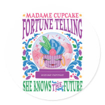 Madame Cupcake Fortune Telling stickers by MendiSue Madame Cupcake Fortune Telling stickers