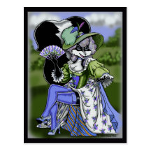 Madame de Pew Postcard