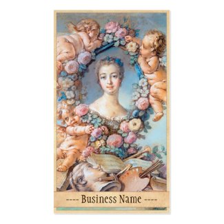 Madame de Pompadour François Boucher rococo lady Business Card Templates