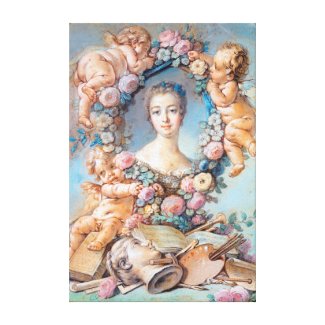 Madame de Pompadour François Boucher rococo lady Canvas Print