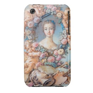 Madame de Pompadour François Boucher rococo lady iPhone 3 Case-Mate Case