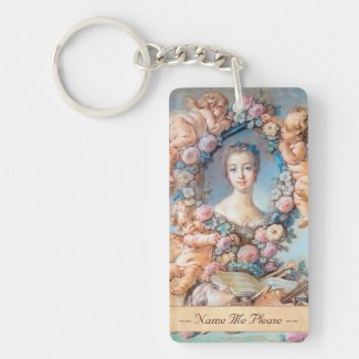 Madame de Pompadour François Boucher rococo lady Acrylic Key Chains