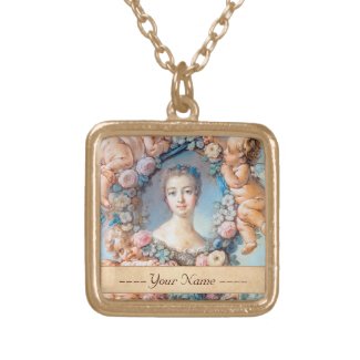 Madame de Pompadour François Boucher rococo lady Custom Jewelry