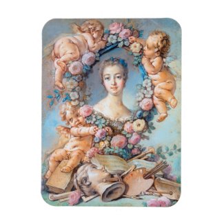 Madame de Pompadour François Boucher rococo lady Magnet