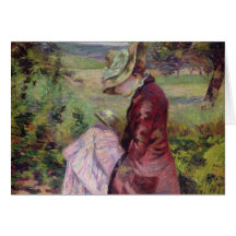 Madame Guillaumin reading, c.1887 Cards