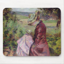 Madame Guillaumin reading, c.1887 Mousepads