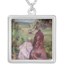 Madame Guillaumin reading, c.1887 Pendant
