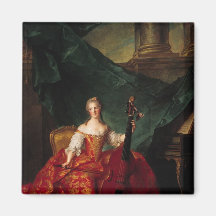 Madame Henriette de France  in Court Refrigerator Magnet