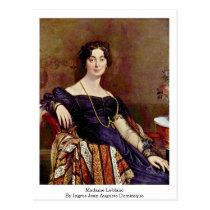 Madame Leblanc By Ingres Jean Auguste Dominique postcards