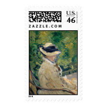 Madame Manet at Bellevue - Édouard Manet Postage Stamps