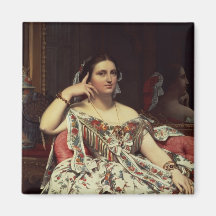 Madame Moitessier, 1856 Refrigerator Magnets