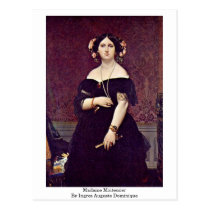 Madame Moitessier By Ingres Auguste Dominique postcards