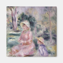 Madame Renoir and her son Pierre, 1890 Refrigerator Magnet