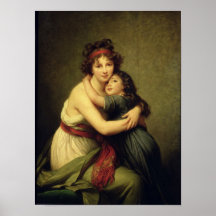 Madame Vigee-Lebrun and her Daughter Poster