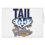 MadBadger TAILgator BLUE Greeting Card