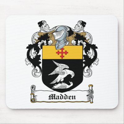 Madden Family Crest Mouse Mats by coatsofarms