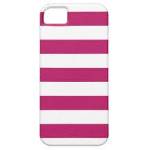 Madder Carmine Stripes Pattern iPhone 5 Case