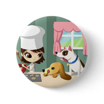 Maddi and the Hungry Pups Pin