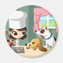 Maddi and the Hungry Pups Magnets