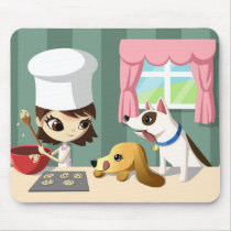 Maddi and the Hungry Pups mousepads