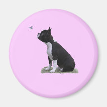 maddi & the butterfly fridge magnet