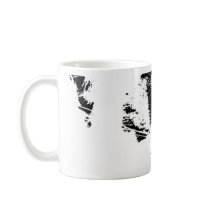 maddie black and white coffee mug
