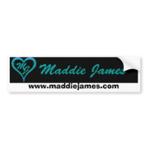 Maddie James bumper sticker bumper stickers