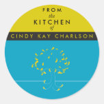 Made By {your name} Sticker in Mustard
