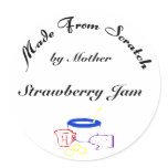 Made From Scratch Custom Canning Sticker