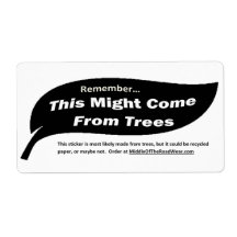 Made from Trees stickers Labels
