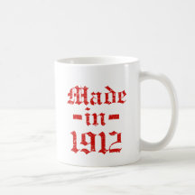 Made in 1912 designs mugs