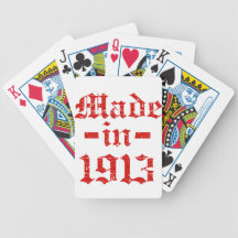 Made in 1913 designs bicycle poker deck