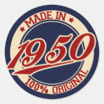 Made In 1950 Stickers