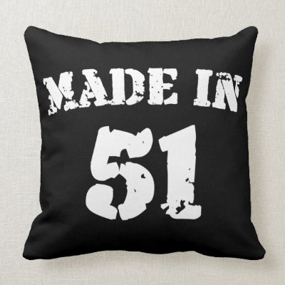 Made In 1951 Throw Pillows