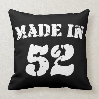 Made In 1952 Throw Pillows