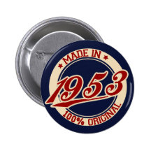 Made In 1953 Pinback Button