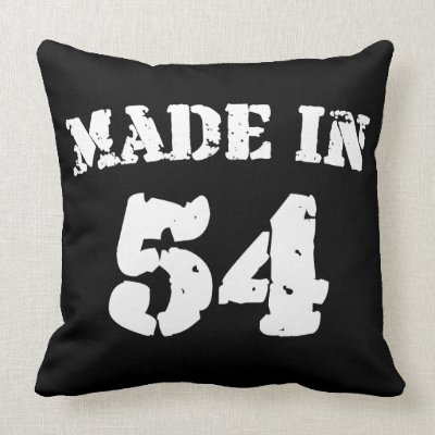 Made In 1954 Pillows