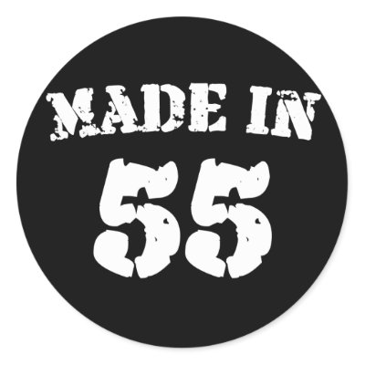 Made In 1955 Stickers