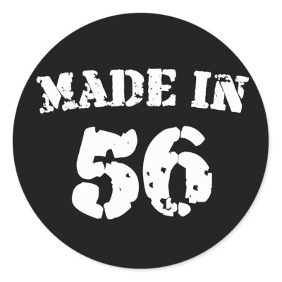 Made In 1956 Stickers