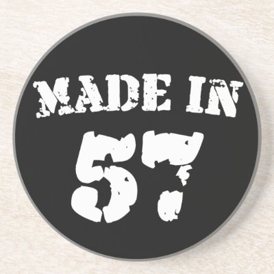 Made In 1957 Drink Coasters